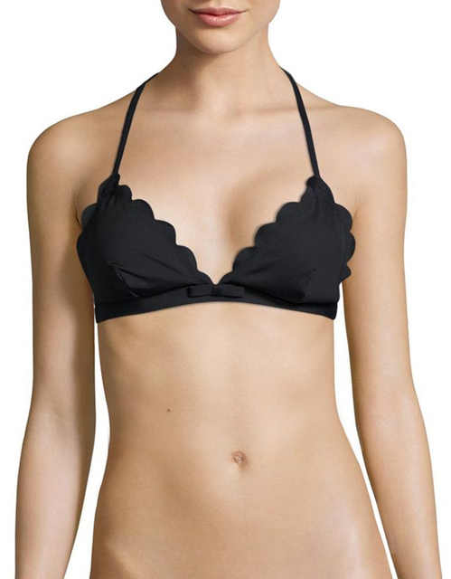 womens black swim top