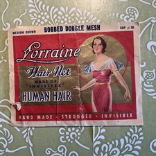 Vintage Hair Nets By Lorraine Black 1940S Brand New Old Stock Salon Decor