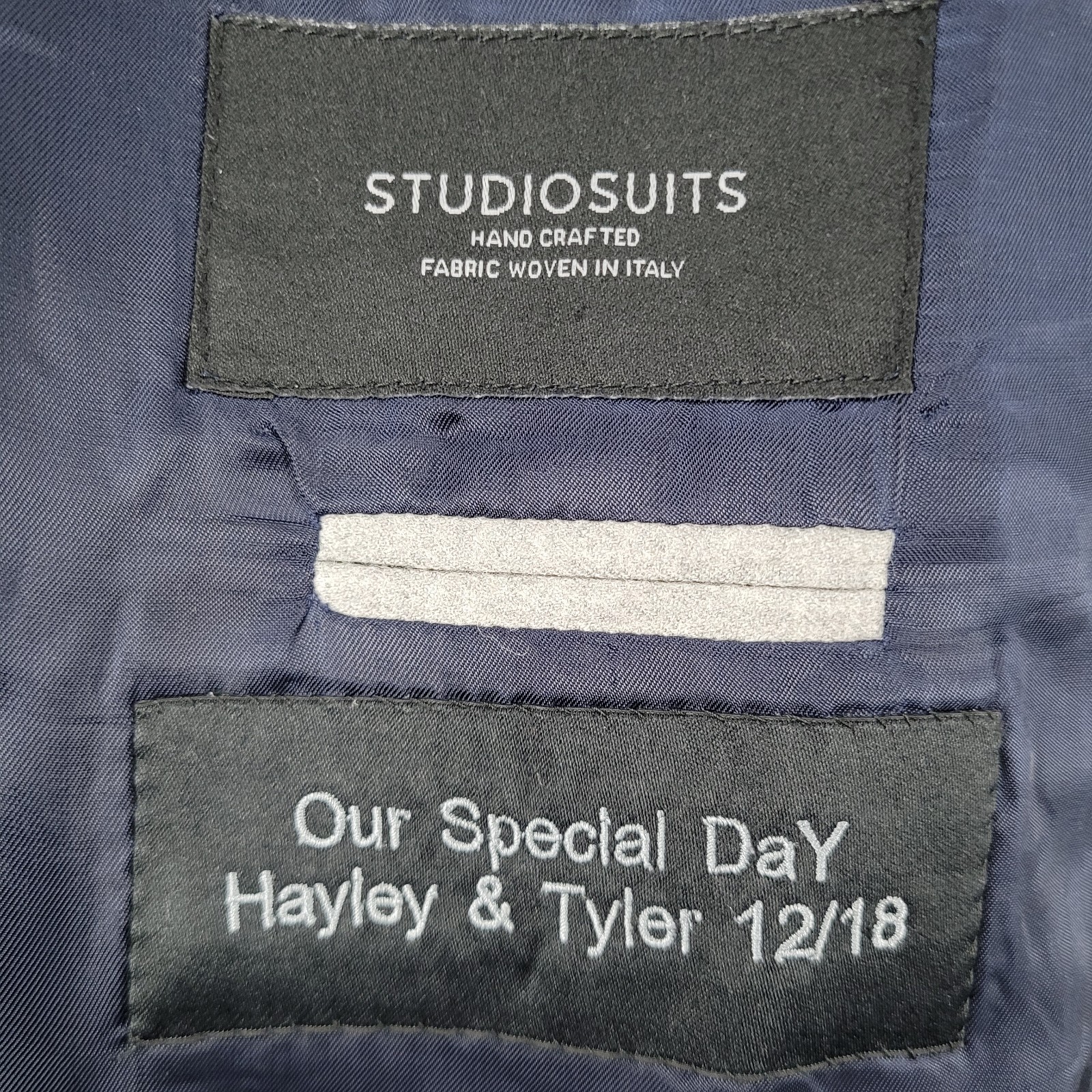 Studio Suits Grey 2 Button Double Vented Peak Han… - image 3