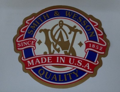 Smith & Wesson 5 Stück Aufkleber Sticker Hinterglas neu