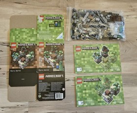 LEGO MINECRAFT 21102 The Forest MicroWorld 100% Complete w/instructions/box