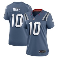 Women/Youth Drake Maye Blue 2025 Rivalries Collection Limited Stitched Jersey