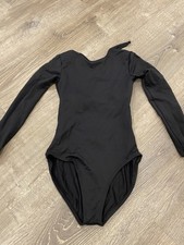 Baltags Women's Dance Leotard Black Long Sleeve XS Extra Small