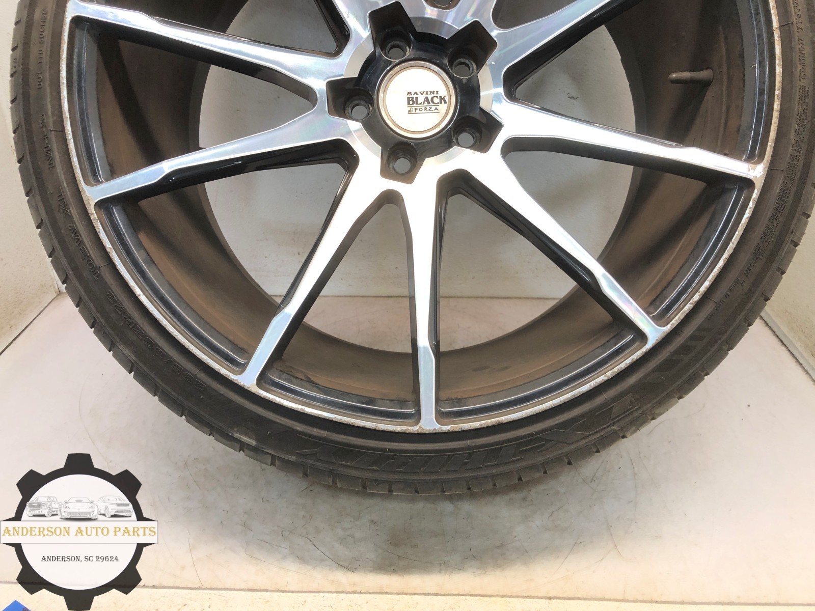 SAVINI BLACK DI FORZA BM12 WHEEL RIM 22X10.5 295/30/R22 #NOTES