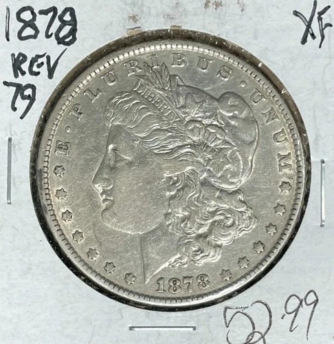 1878-P 7TF REV OF "79" MORGAN SILVER DOLLAR ~ XF ~NICE COIN~