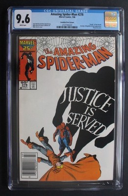 Amazing Spider-Man #278 Hobgoblin Scourge Wraith 1986 Canadian Variant CGC 9.6