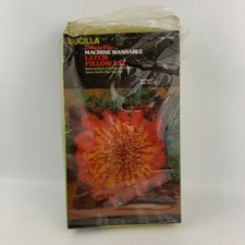 Vintage Bucilla Sunburst Sun Latch Pillow Kit 12520 15x15 NOS Damaged Box