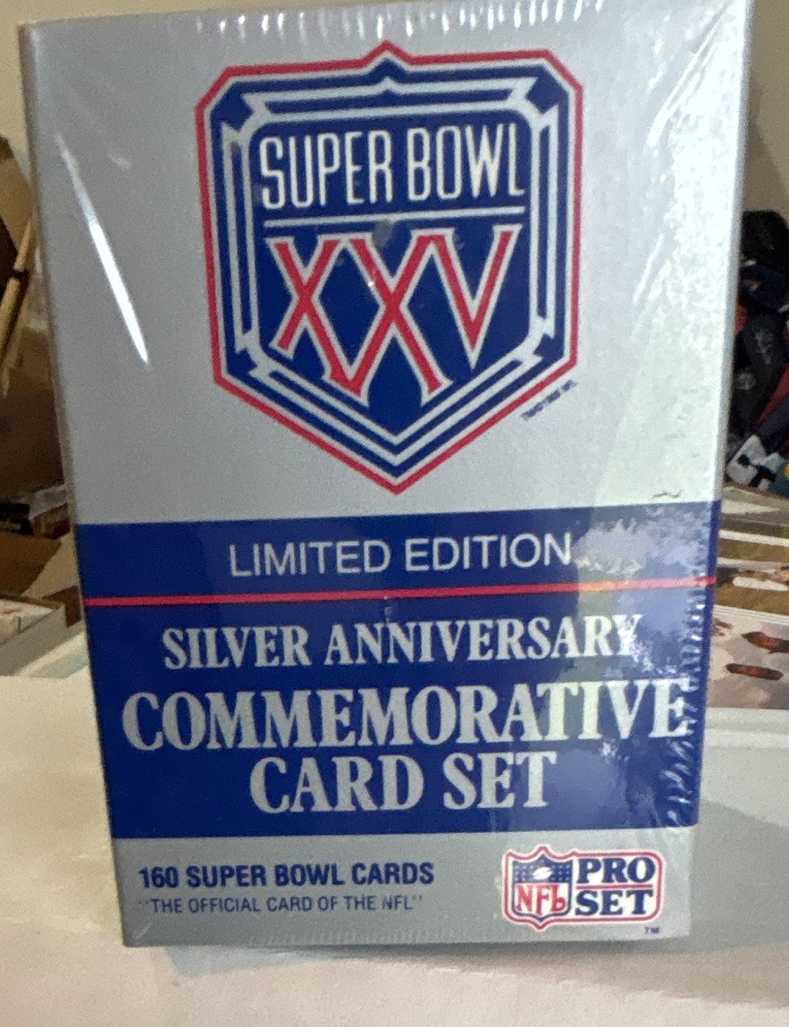 Pro Set 1990 Super Bowl XXV Silver Anniversary Commemorative Set 160 Cards