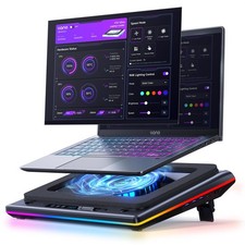 V12 Ultra Laptop Cooling Pad with Smart Software Control, RGB Gaming Laptop F...