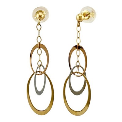 neuer No Brand Ohrring K18 Gelbgold K18 Rotgold
