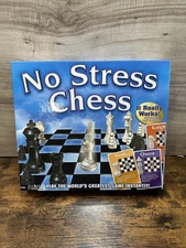 NO STRESS CHESS Teaching Game Classic Strategy Winning Moves 100% COMPLETE 2006