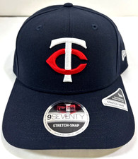 Minnesota Twins MLB NE Stretch-Snap Snapback Hat Dark Navy