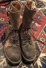 French Army Marbot Neuvic Double Buckle Combat Boots BMJ52 Vintage Size 8