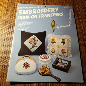 Petti Punch Needle Embroidery Iron-On Transfers Book 17200 by Susan Bates