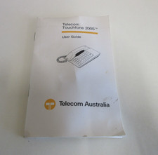 Telecom - Touchfone 200S - Touch Phone - User Guide - 24 Pages - Vintage - 1988