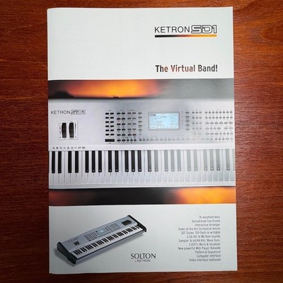 VINTAGE KETRON SD1 INFORMATIONAL BROCHURE
