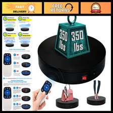 Electric Motorized Turntable 12.6" - 350lbs Capacity, Remote Rotating Display St