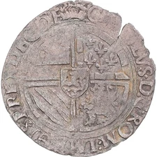 [#1173222] Coin, Belgium, Charles Quint, Gros, 1545-1553, Bruges, VF(20-25), Sil