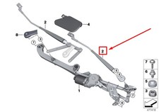 BMW 2 Active Tourer F45 Wischerarm vorne links LHD 9464503 61619464503 NEU