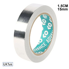Aluminium Foil Tape 25m Roll Silver Self Adhesive Insulation Reflective W 1.5cm