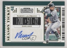 2019 Chronicles Contenders Season Tickets Gold 78/99 Ramon Laureano #18 Auto 1u6