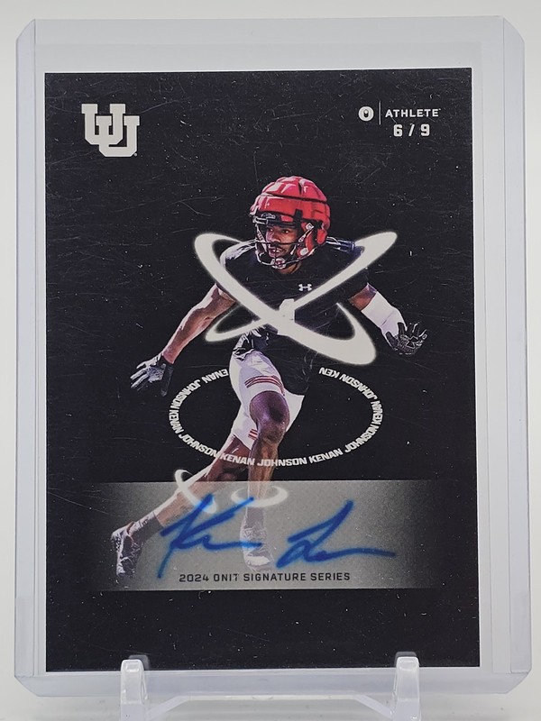 KENAN JOHNSON 2024 ONIT SIGNATURE SERIES AUTO BLACK /9 #N-8 UTAH Q5033