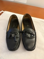 Prada Black Loafers Size 38