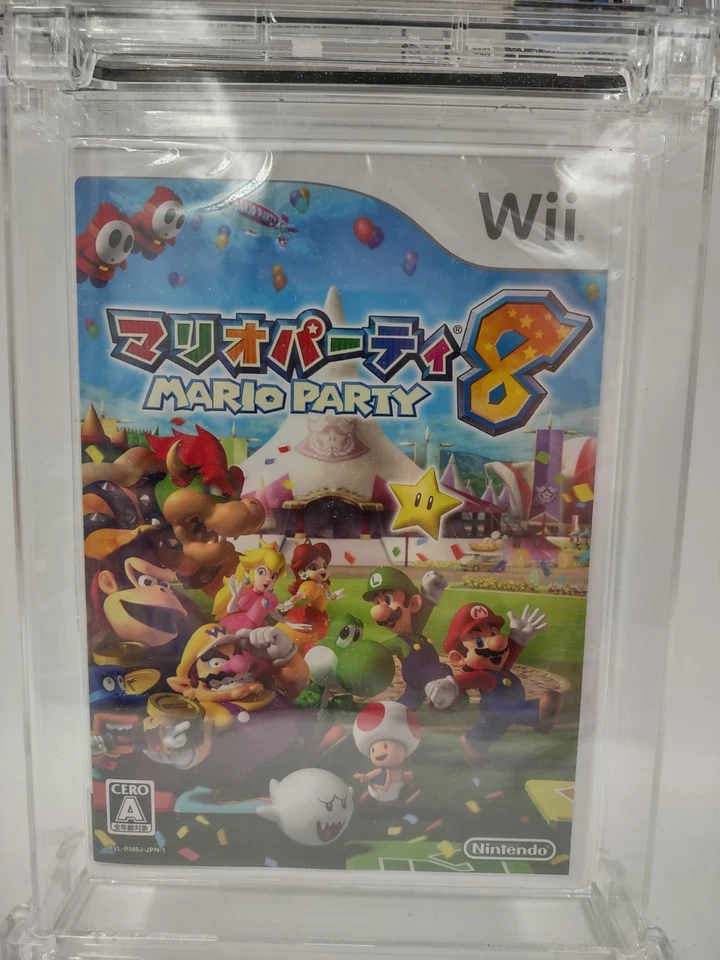 NEW 2007 Wii Mario Party 8 Japan Edition Video Game WATA Graded 9.8 A++  SEALED - Image 2 of 4