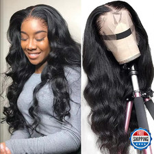 Body Wave Lace Front Wigs Human Hair Pre Plucked 13x6 HD Transparent Lace Fronta