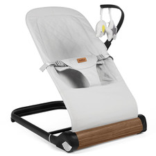 Cozy Baby Bouncer Chair - Light Grey Support for Happy Moments