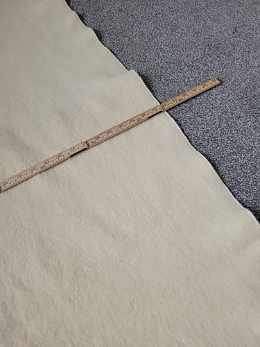 Rare Vintage Moderna Thomas Ratcliffe Yorkshire All Wool Cream Blanket Cot Blank - Picture 5 of 10