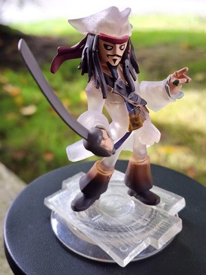 Disney Infinity 1.0 Jack Sparrow Crystal Figure Pirates Of The Caribbean
