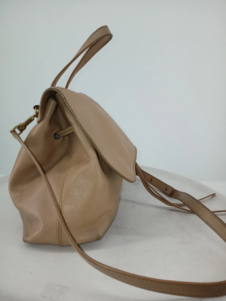MANSUR GAVRIEL Cuero Tostado Suave Mantecoso Bolso de Mano Bolso Mochila A133 Foto 4 de 4