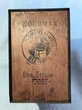 Rare Antique Woodman Famous Bee Smoker Honeybee Beekeeper Apiary Hive Bellow 