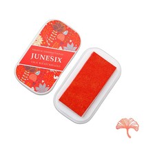 Metallic Ink Pads for Stamps, Washable Stamp Pad, Large Red