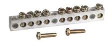 Square D PK9GTACP Aluminum 30/400A 9-Terminal Lightweight Ground Bar Kit