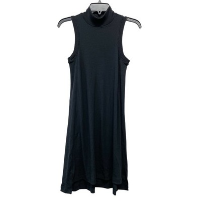 Lululemon Women's Black Ribbed Mock Neck Sleeveless A-Line Mini Dress Size 4 | eBay Lululemon Women's Black Ribbed Mock Neck Sleeveless A-Line Mini Dress Size 4 | eBay