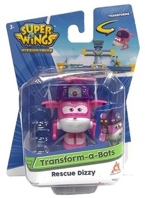 Super Wings Roboter-Transformation Dizzy Rescue 5cm