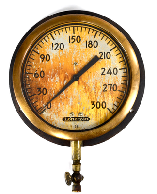 #ad #ad Vtg Large 9quot; Lonergan GM Steam Pressure Boiler Gauge Industrial Tool Steampunk $150.00