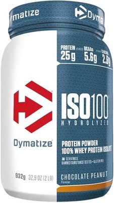 Dymatize ISO 100 Hydrolyzed Chocolate Peanut 932g - Whey Protein Isolat Pulver