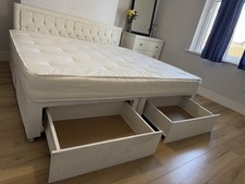 ORTHOPAEDIC DIVAN BED SET WITH MATTRESS AND HEADBOARD 3FT 4FT6 Double 5FT King