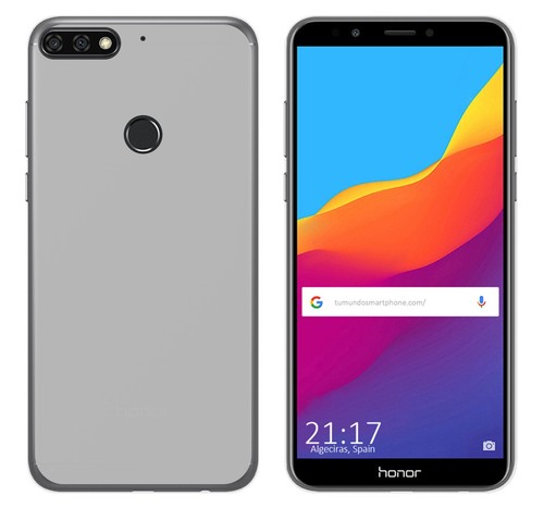 Custodia In Gel TPU Per Huawei Honor 7C / Y7 2018 Colore Trasparente ...