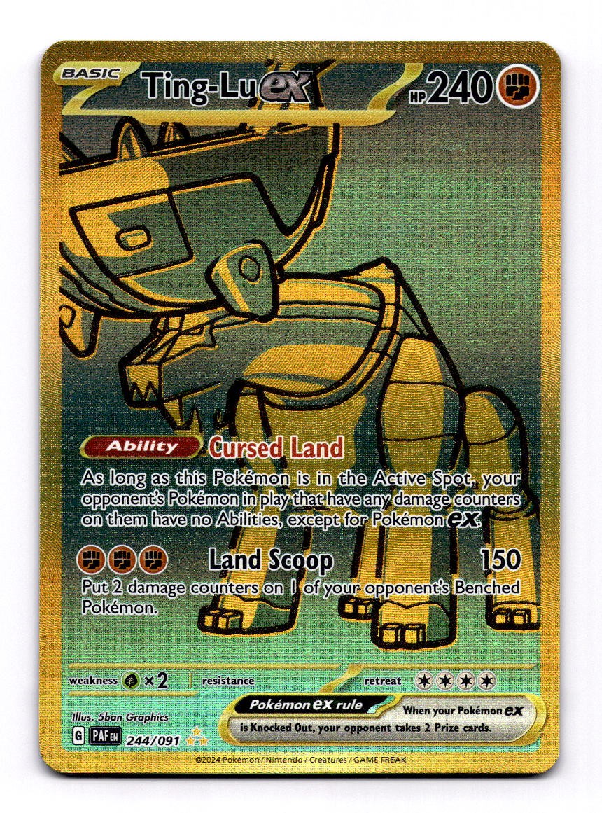 Ting-Lu ex 244/091 Hyper Rare Pokemon TCG SV: Paldean Fates NM