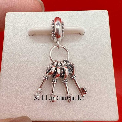New 925 Sterling Silver Keys of Love Dangle Charm,Charm for bracelet