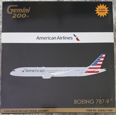 Gemini Jets 1:200 American Airlines Boeing 787-9 Flaps Down 1:200 Vitrinenmodell