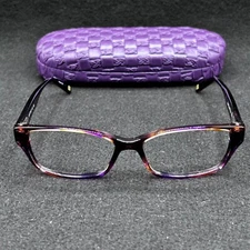 Cafe Lunettes 3187 Designer Eyeglasses Purple Peach 52-14-135 Case EUC