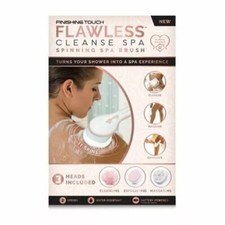 CASE LOT OF SIX: Finishing Touch Flawless Cleanse Spa Shower Wand With 3 Heads