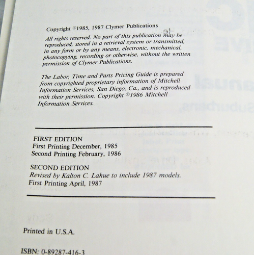 Chevy GMC Shop Service Repair Manual 2-Wheel Drive Full Size 1970-1987 Trucks - Imagen 3 de 10