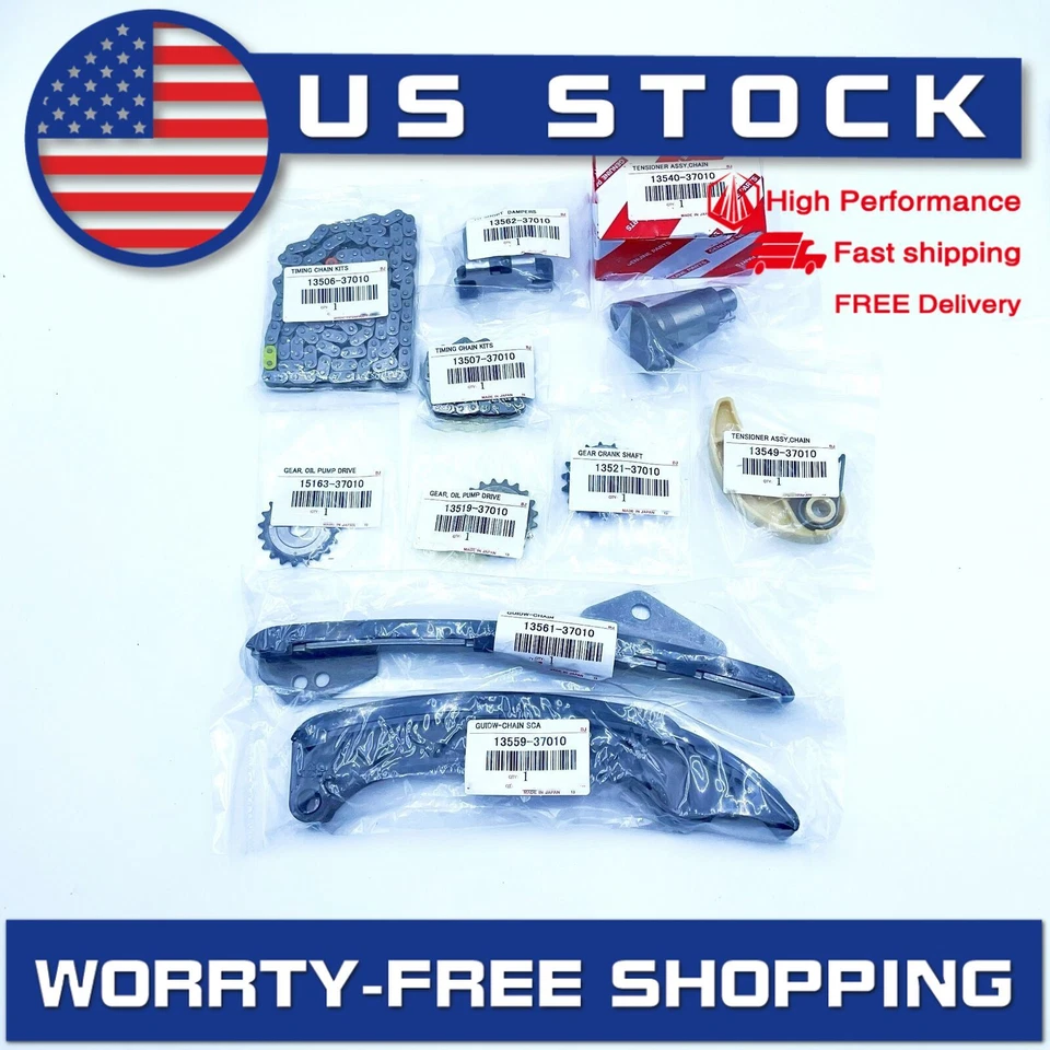 OEM Timing Chain kit For 2009-2015 Toyota Corolla Matrix Prius 1.8L L4 2ZRFE Foto 2 de 4
