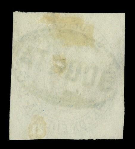 COLOMBIA 1881 Registration Stamp - EAGLE 10c violet  Scott F7 used VF  "BOGOTA" - Picture 2 of 2